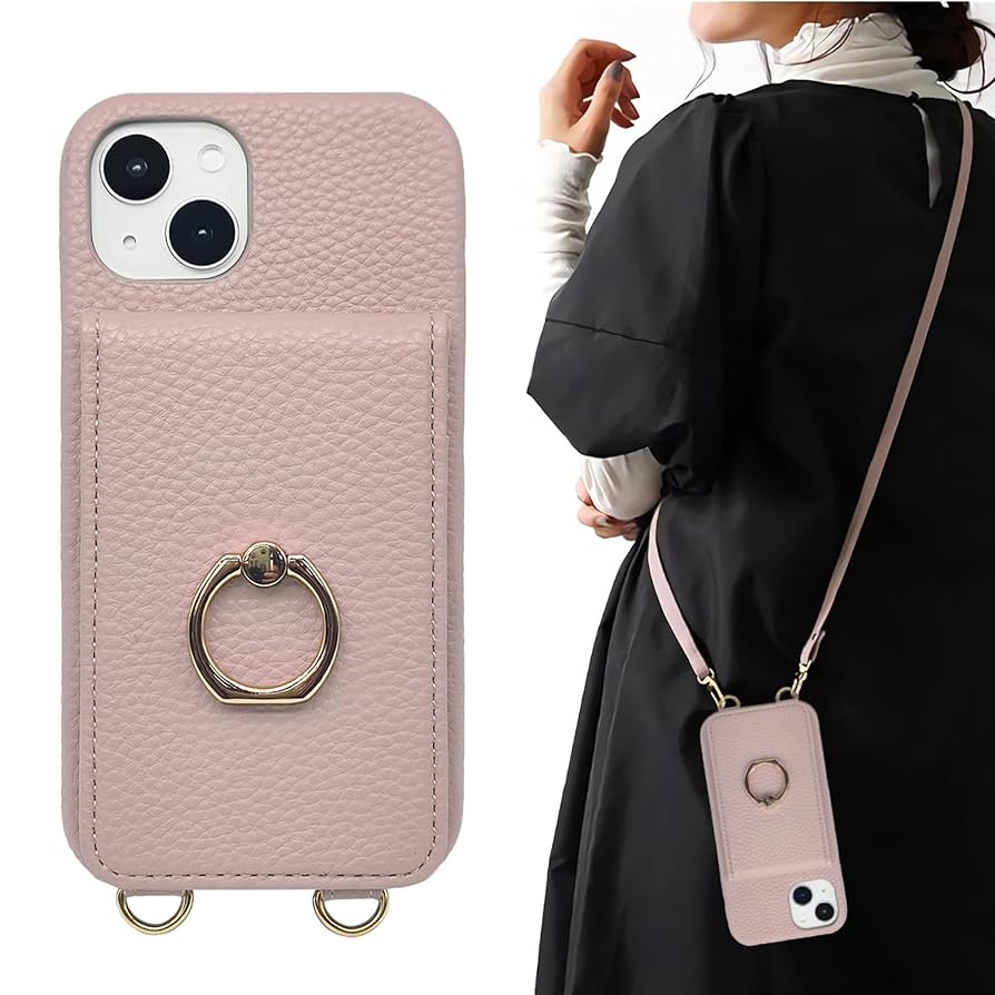 人気❣️iPhone14 ケース カード収納 ストラップ付 ソフトレザーケース Amazon.co.jp: ZVE iphone 14 6.1対応ケースカード入れ付き